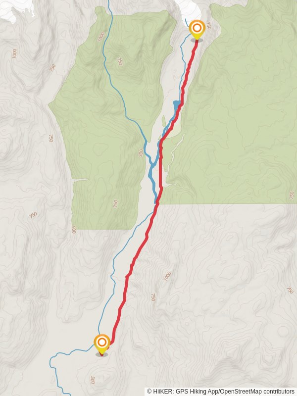 Ventisquero Amarillo Trail mobile static map