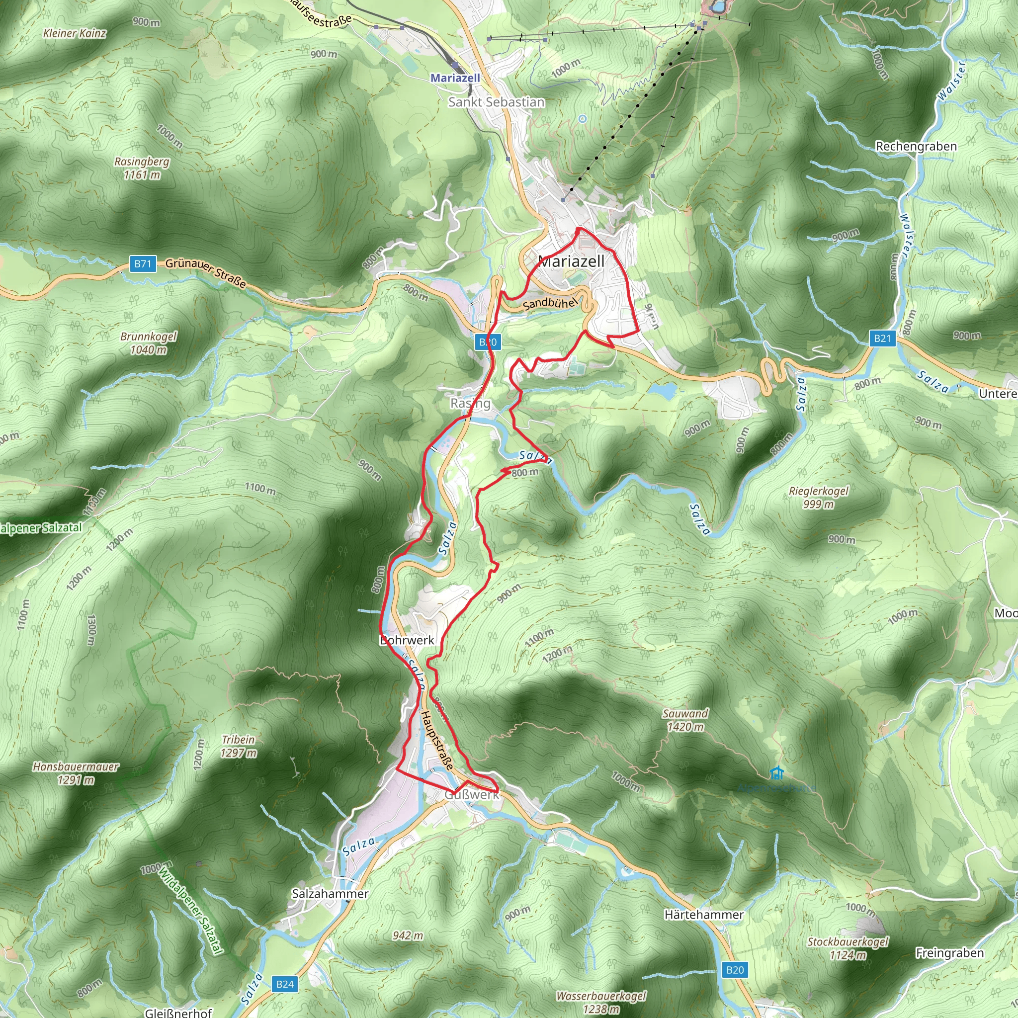 Gußwerk Loop Trail mobile static map