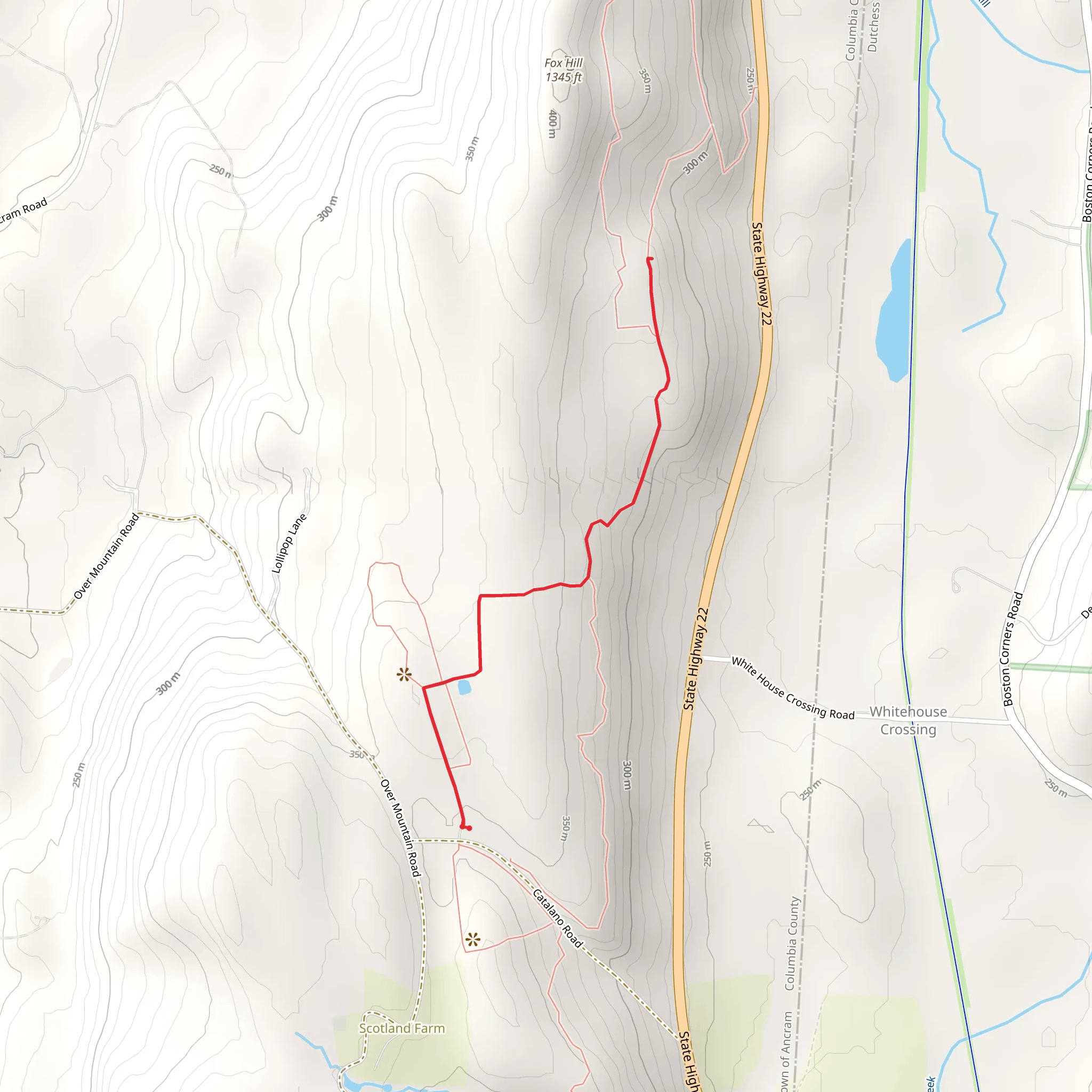 Catalinas Road Out and Back mobile static map