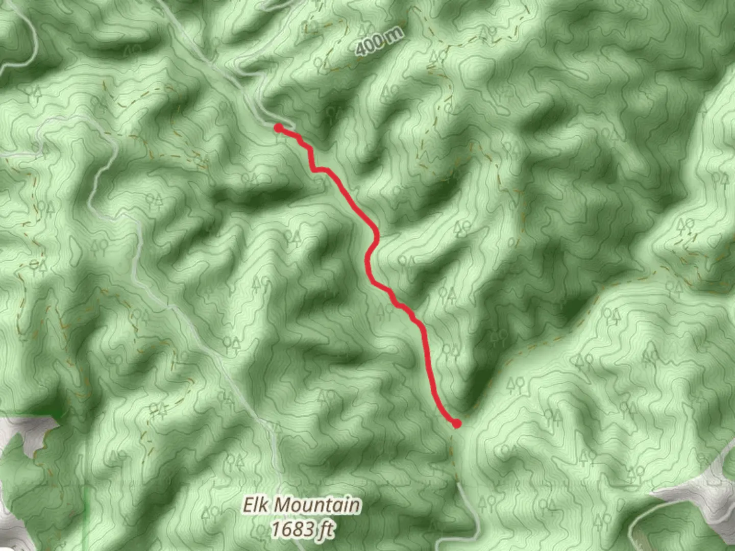 An image depicting the trail Chimney Camp Trail and its surrounding area.