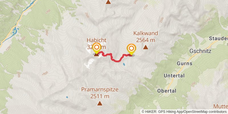 Stubai High Trail spur 2 Map