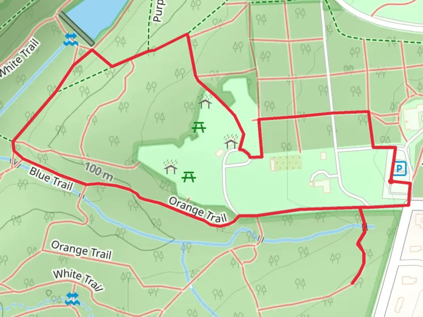 An image depicting the trail Lake Surprise South Loop and its surrounding area.