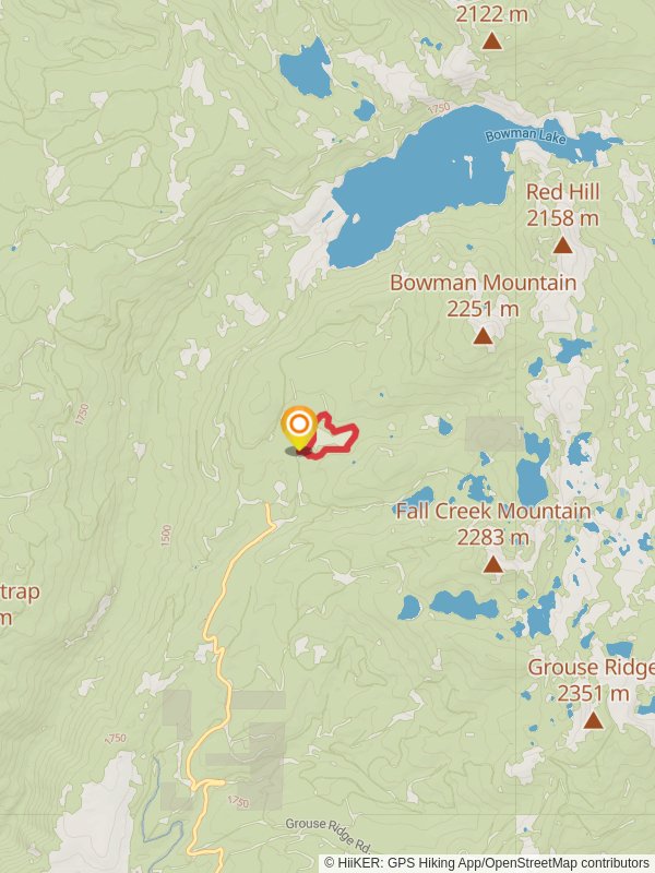 Loney Meadows Trail mobile static map