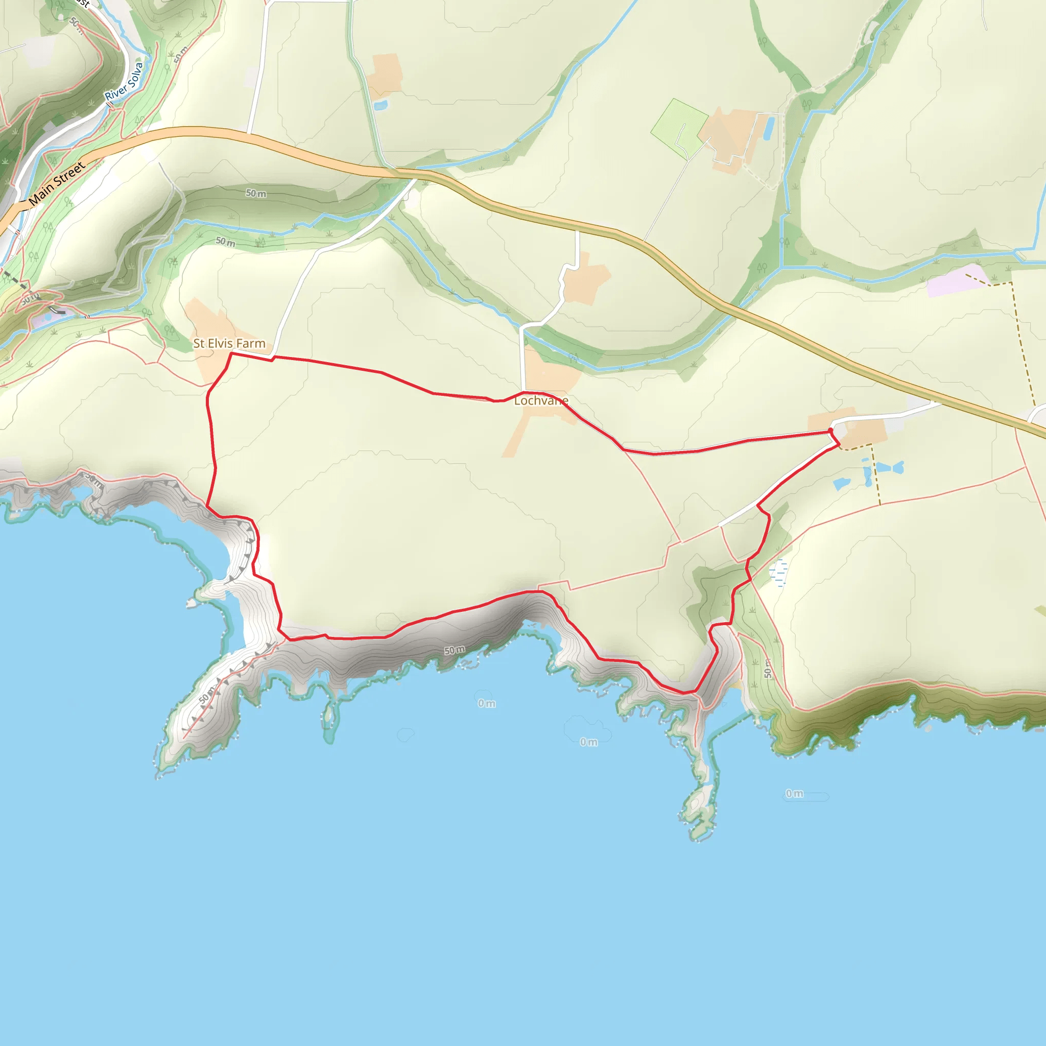 Lochvane Path mobile static map