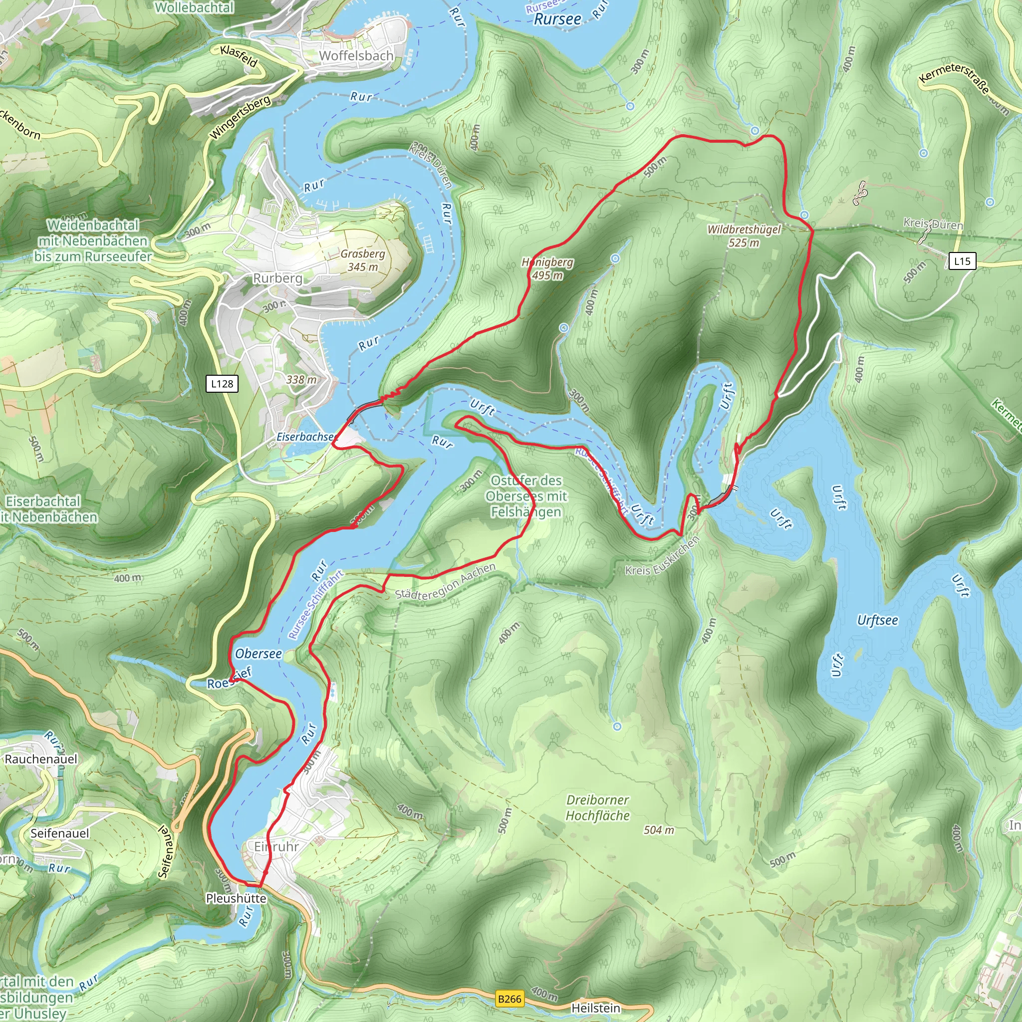 Obersee and Honigberg Loop mobile static map