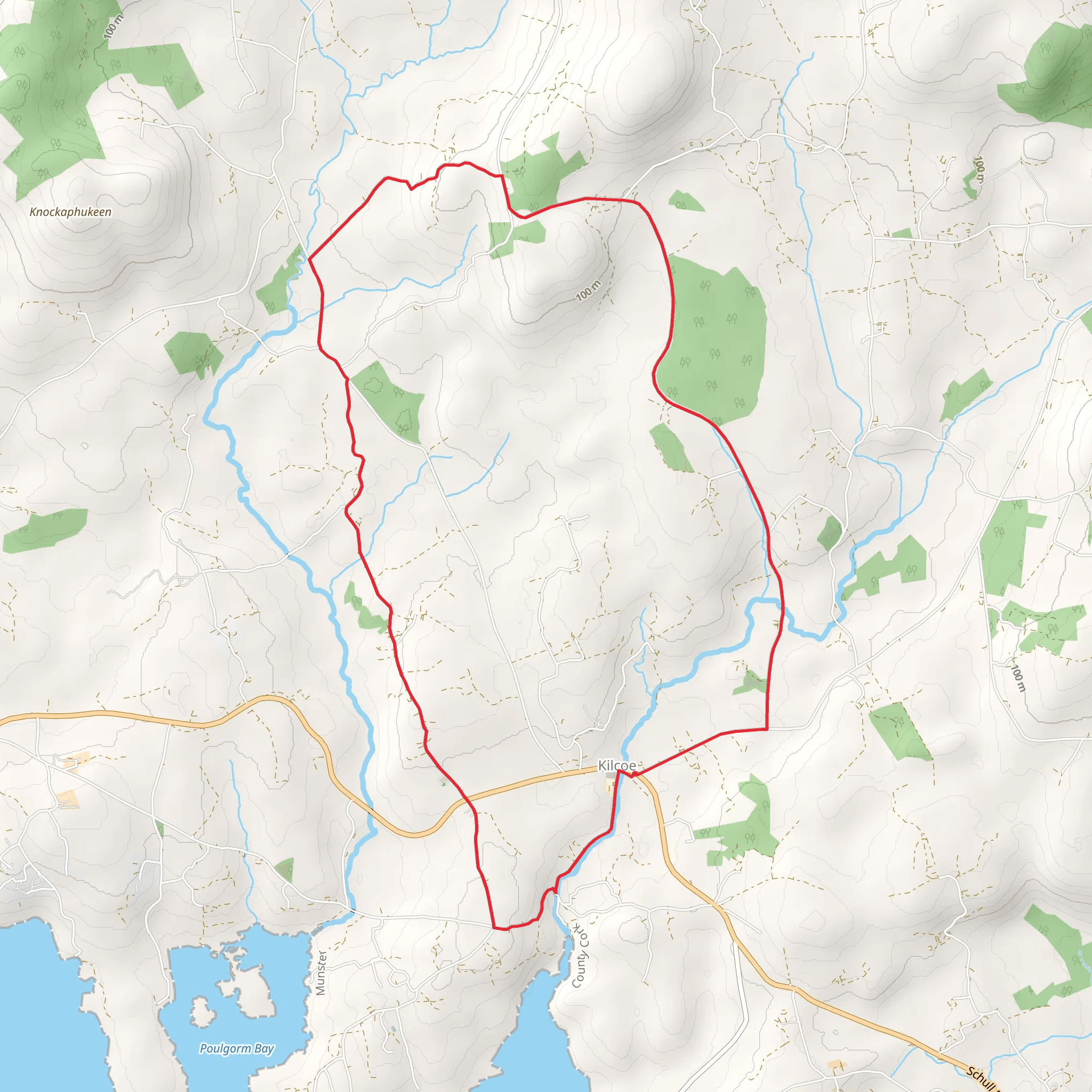 Fastnet Trails - Deerinnard Loop mobile static map