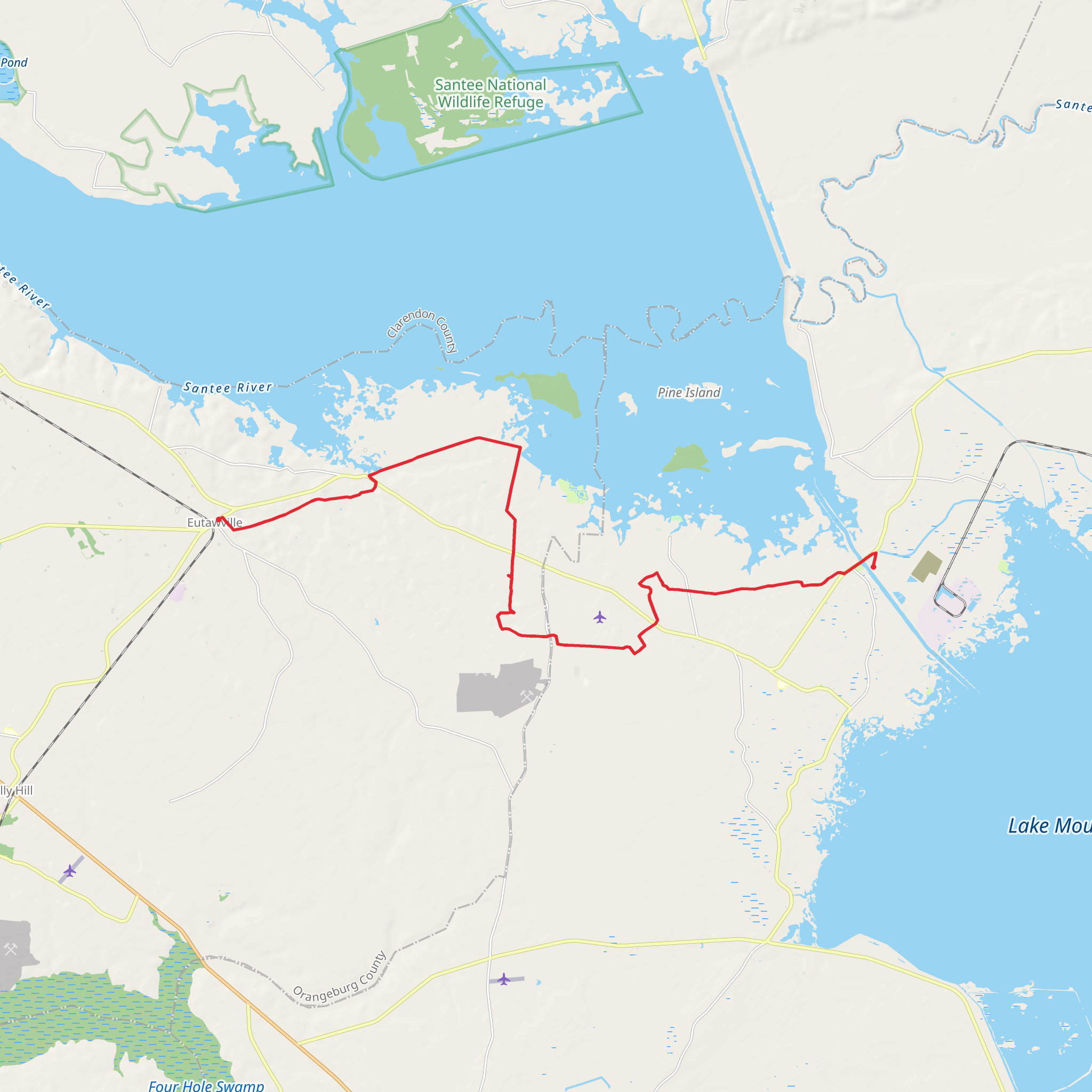 Palmetto Trail Eutaw Springs Passage - Diversion Canal mobile static map