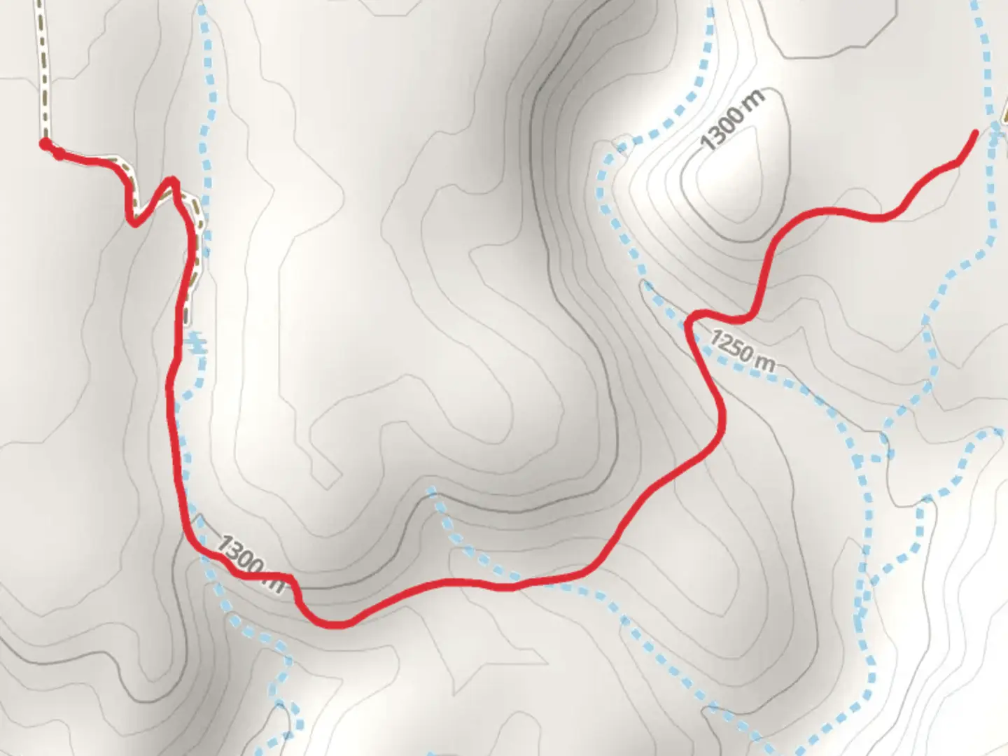An image depicting the trail Pass Tank Trail and its surrounding area.