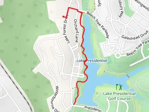 Walk along Lake Presidential