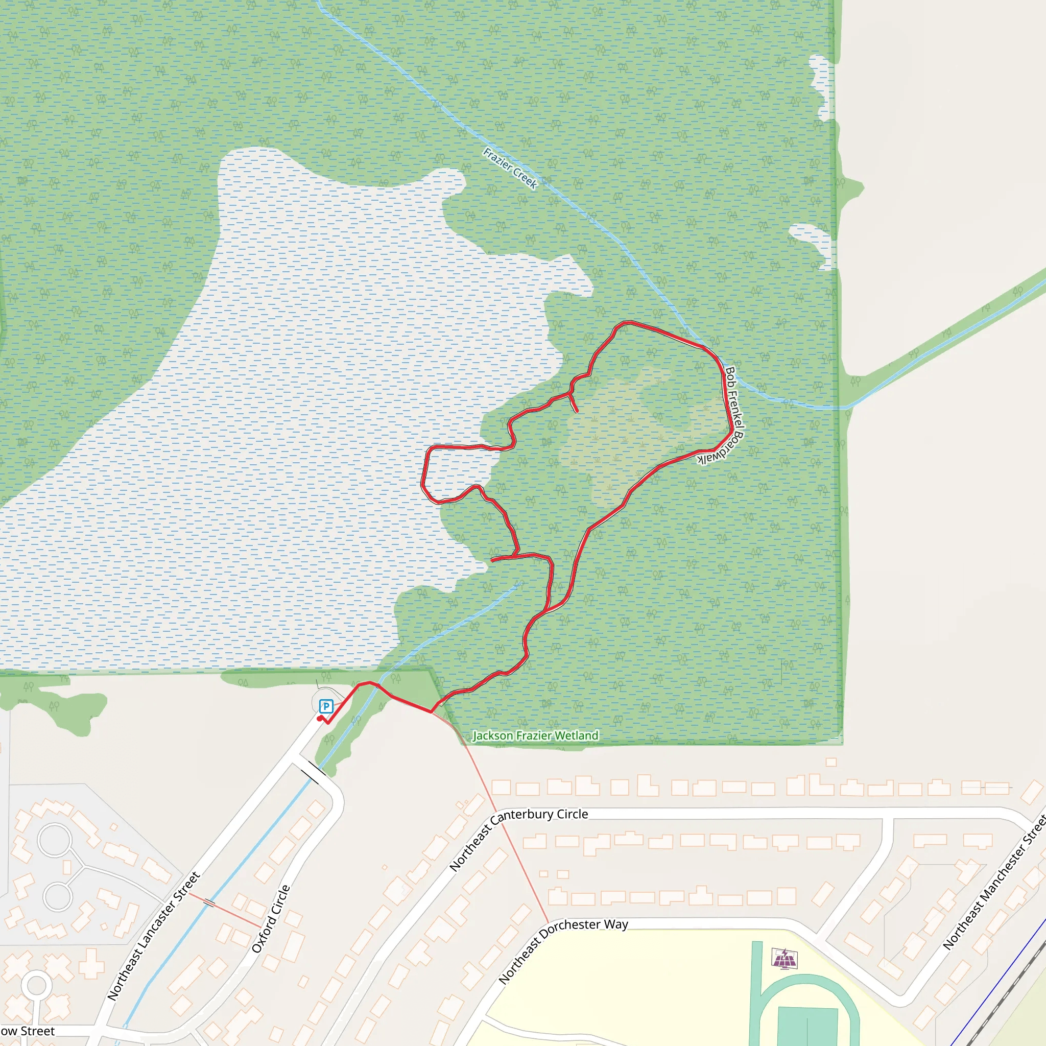 Jackson-Frazier Loop Trail mobile static map
