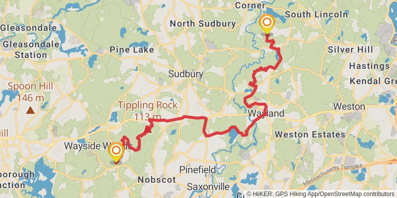 Bay Circuit Trail stage 8 Map