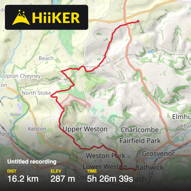 A map preview of the recording Untitled recording.