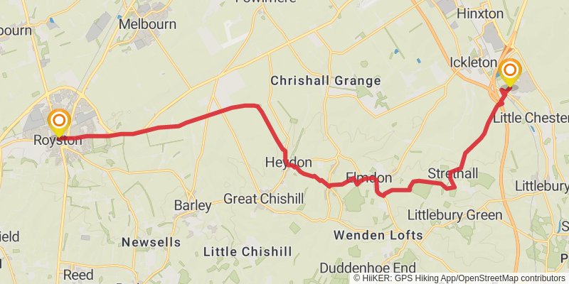 Icknield Way Trail stage 7 Map