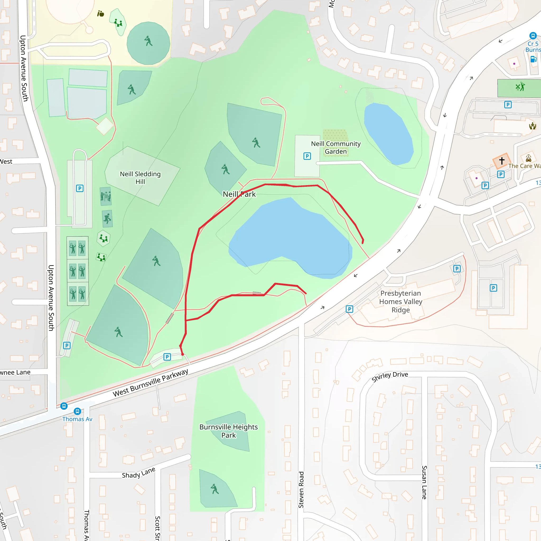 Neill Park mobile static map