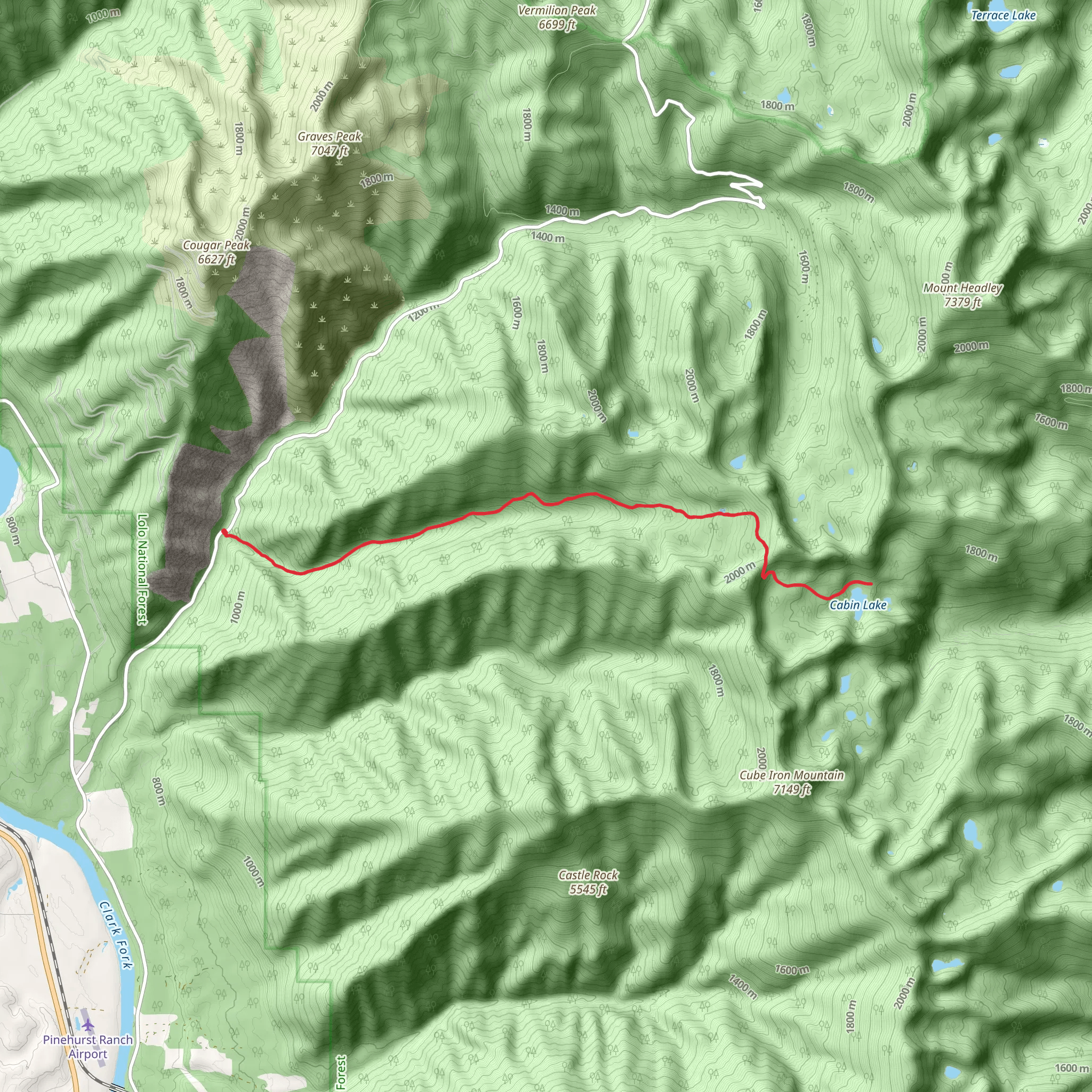 Winniemuck Creek Trail mobile static map