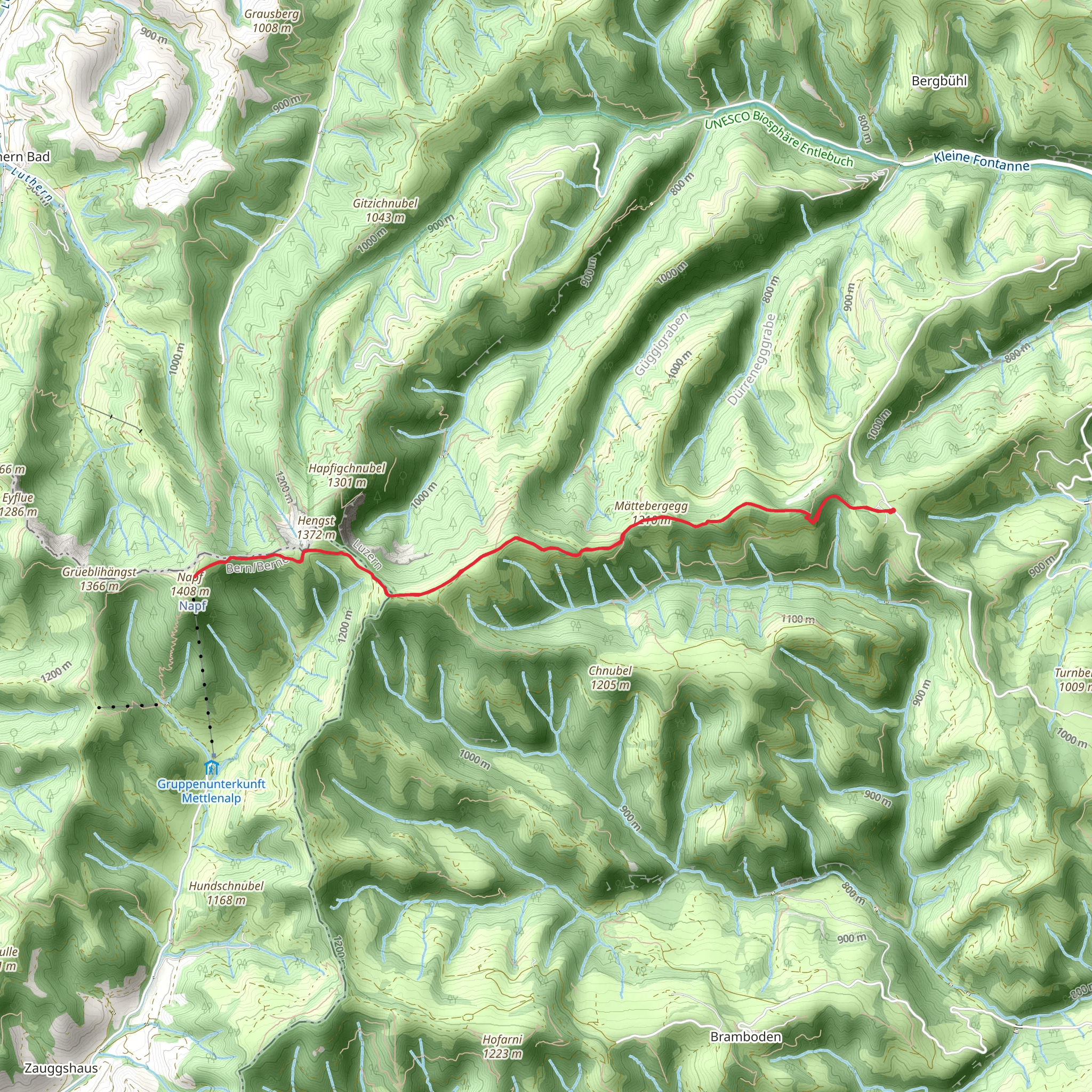 Holzwegen - Napf mobile static map