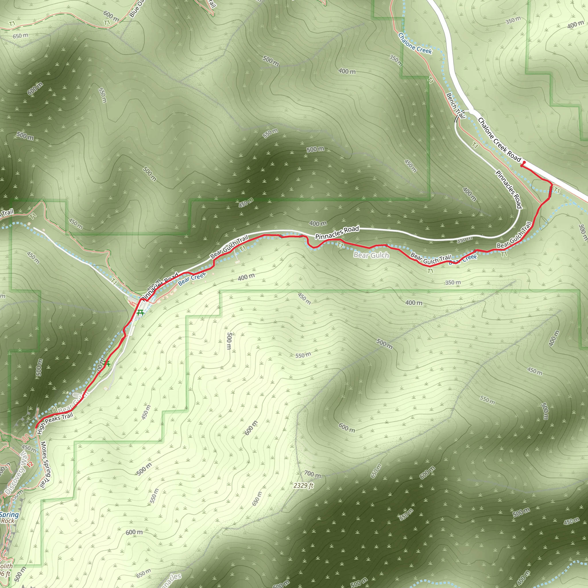 Sycamore Trail mobile static map