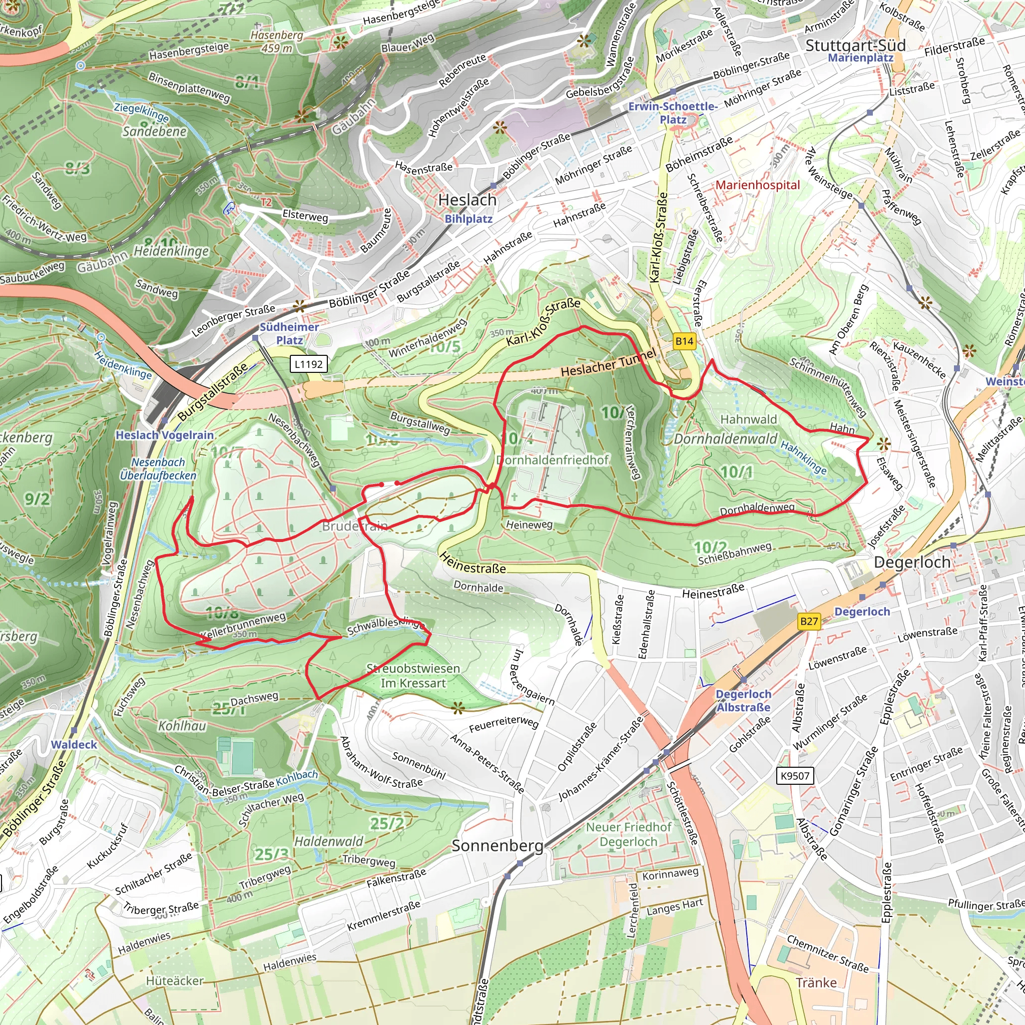 Schwälblesklinge Loop mobile static map