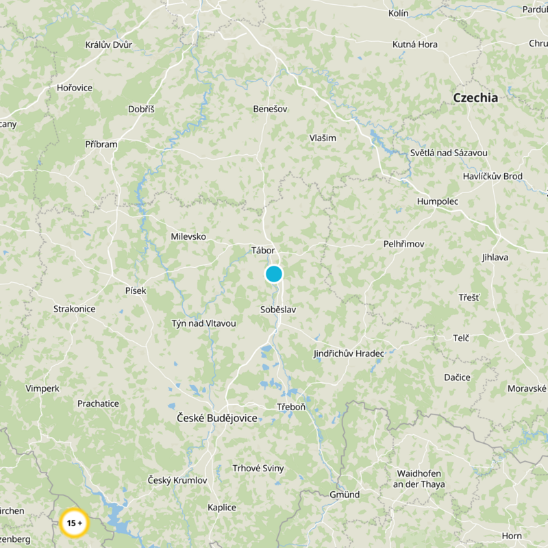 okres Tábor Static Map