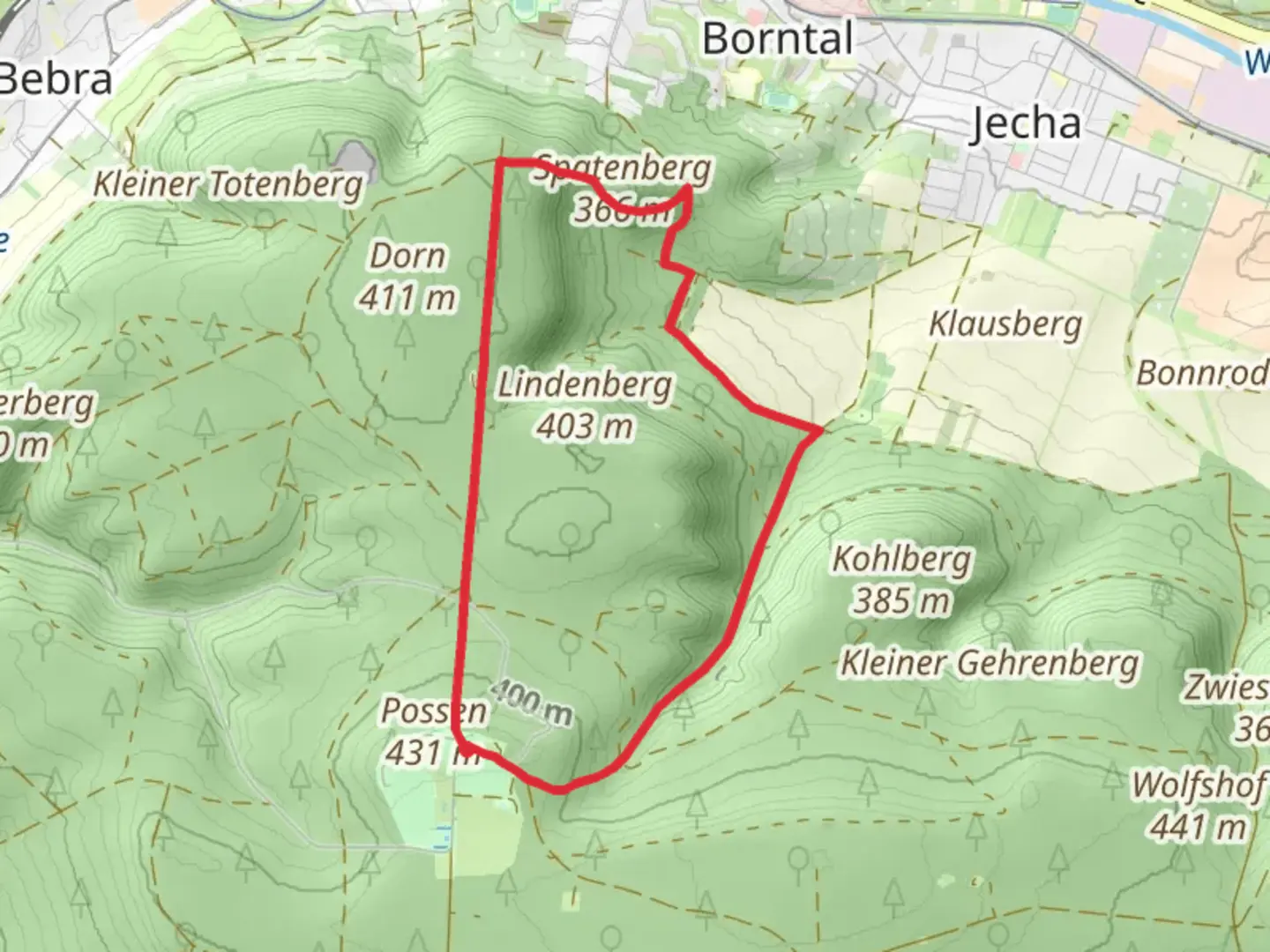 An image depicting the trail Brunnen Wanderweg and its surrounding area.