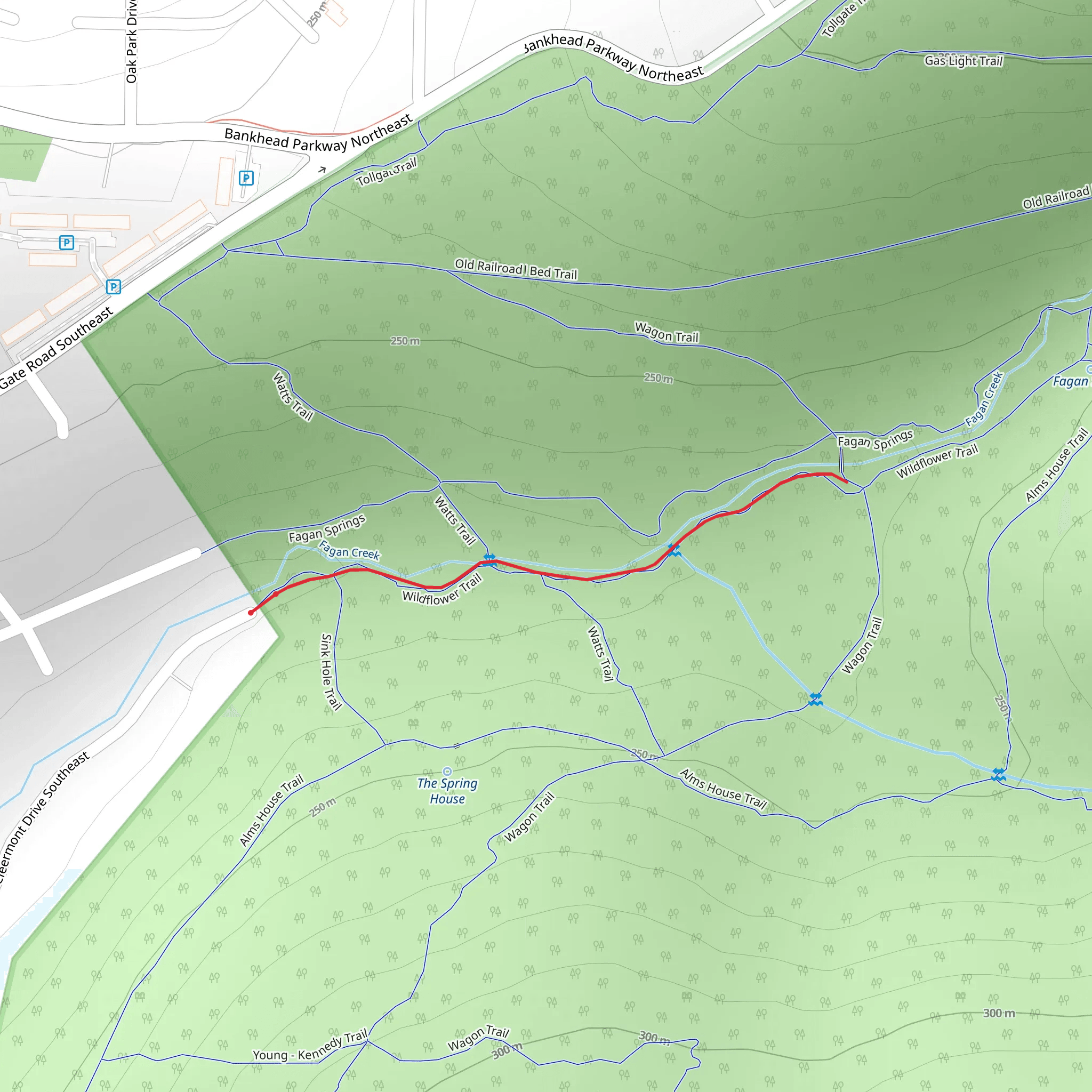 Wild Flower Trail mobile static map