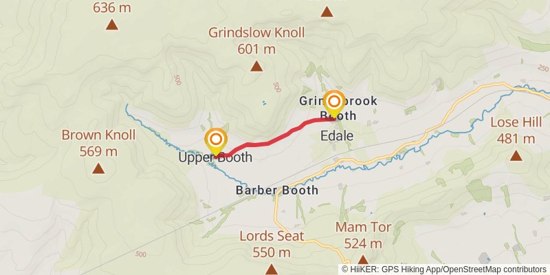 Kinder Scout Circular Walk stage 2 Map