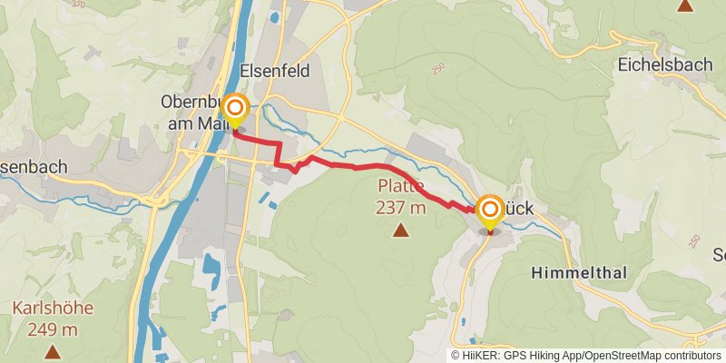 Fränkischer Rotwein Wanderweg alt 1 Map