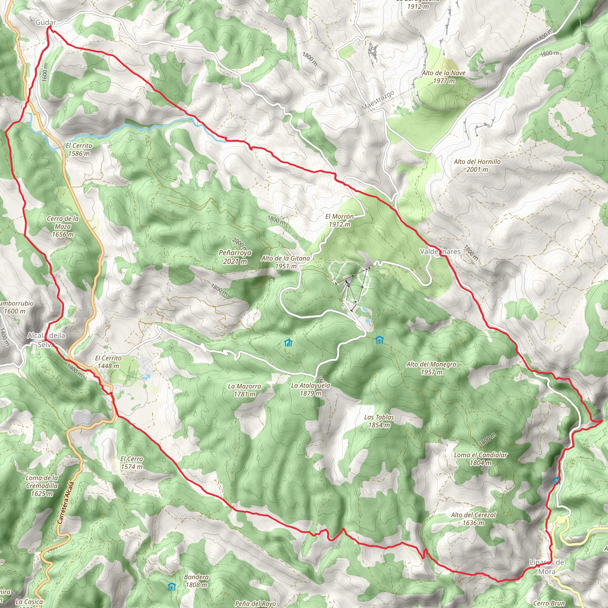 Gudar Mountains PR TE 29 mobile static map