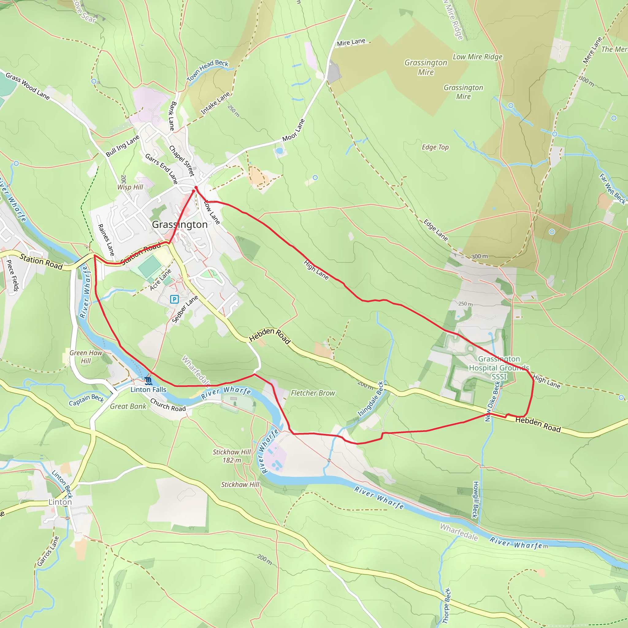 Linton Falls Loop mobile static map
