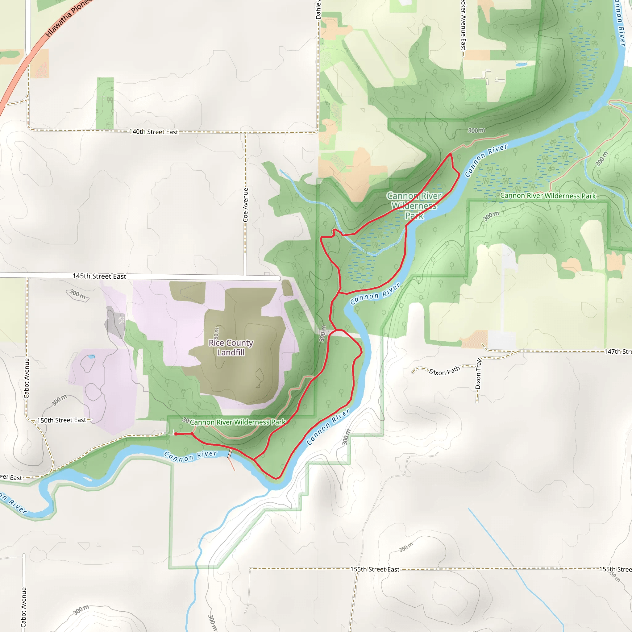 Cannon River Loop mobile static map