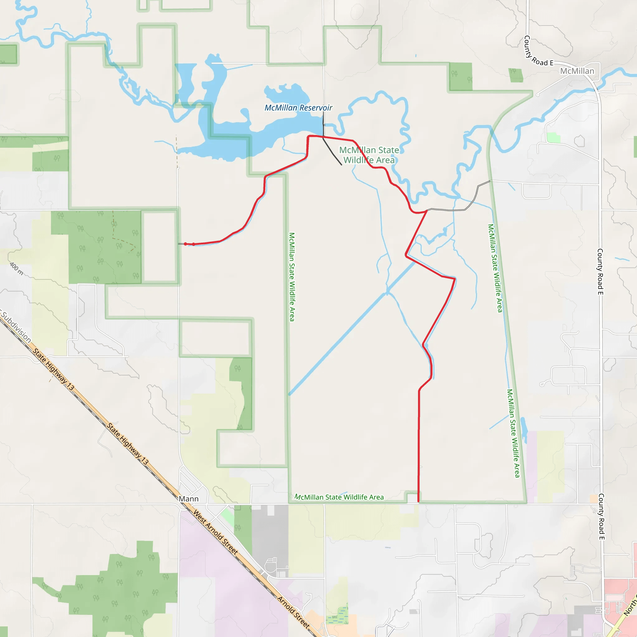 Little Eau Pleine River Walk mobile static map