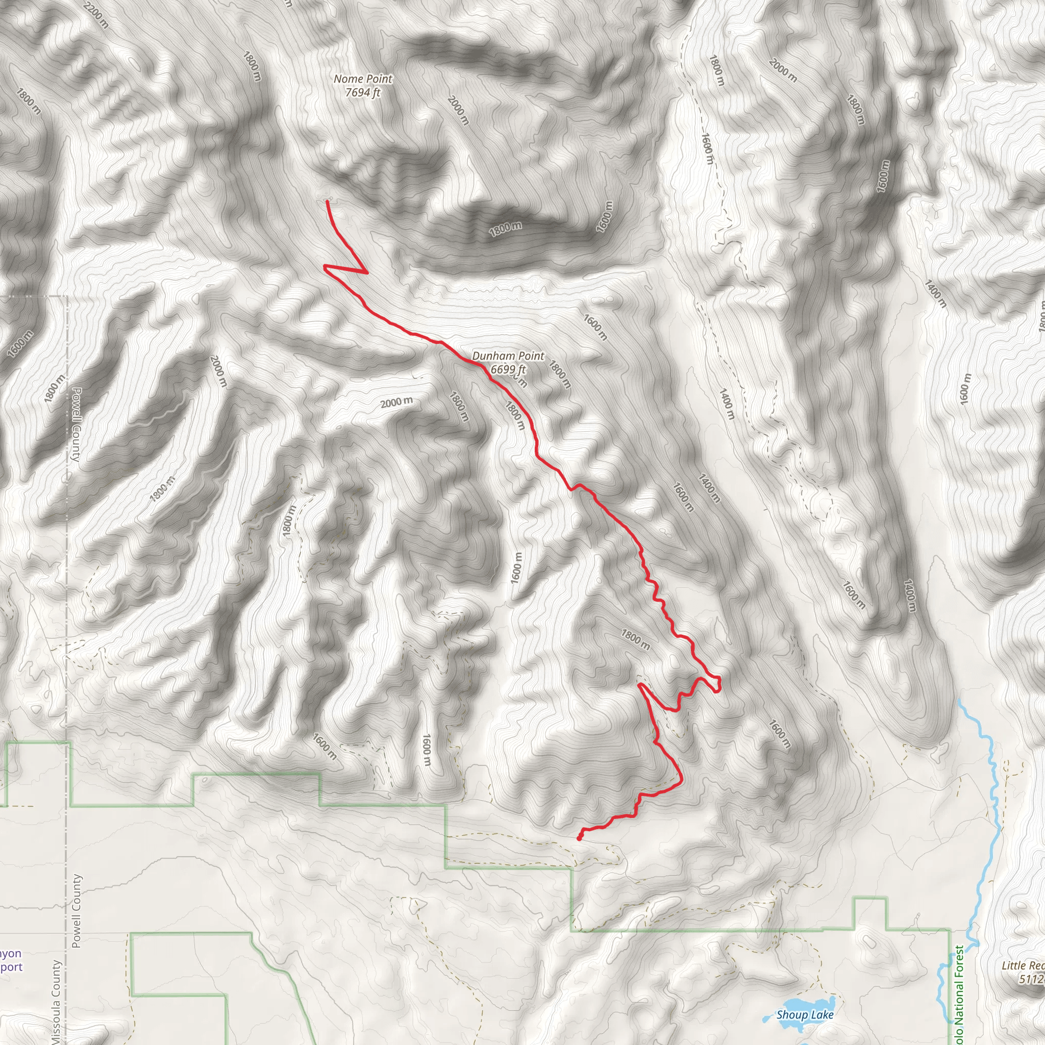 Dunham Point Trail mobile static map