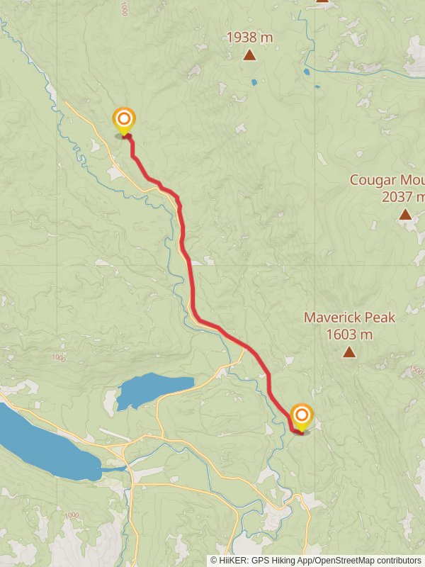 Lower Chiwawa Orv Trail mobile static map