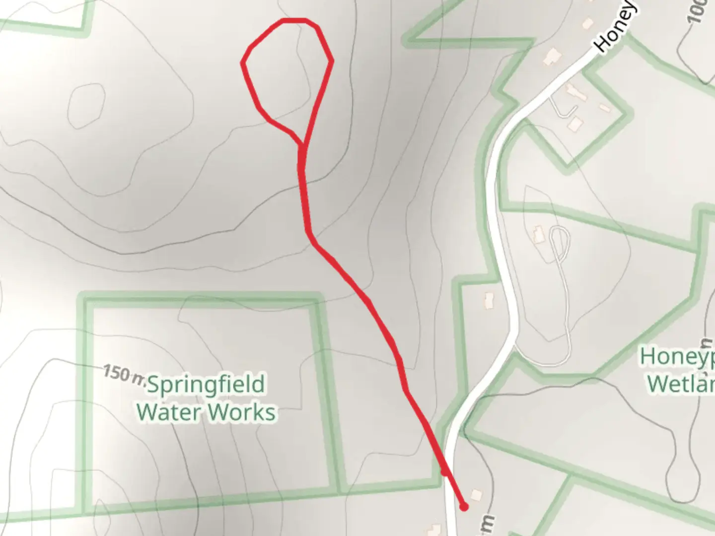 An image depicting the trail Honey Pot Road Loop and its surrounding area.
