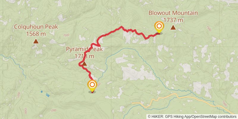 Ultra Pedestrian North Loop stage 177 Map