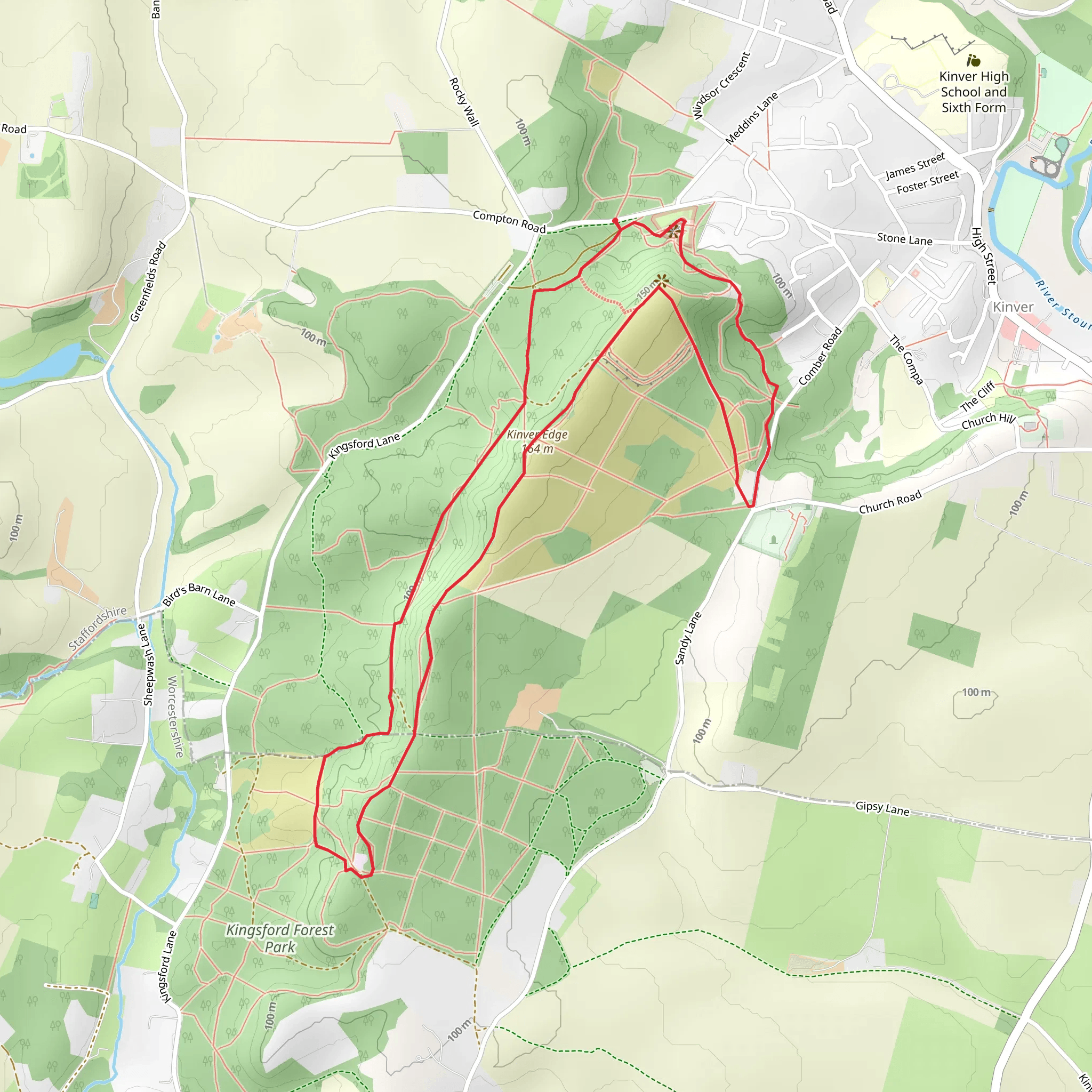Rock House Trail mobile static map