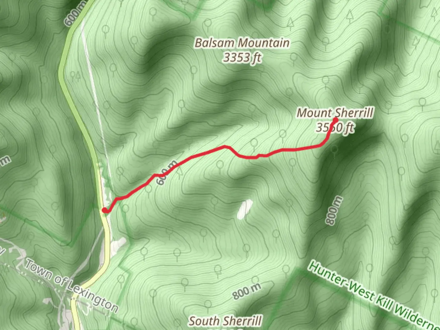An image depicting the trail Mount Sherrill Trail and its surrounding area.