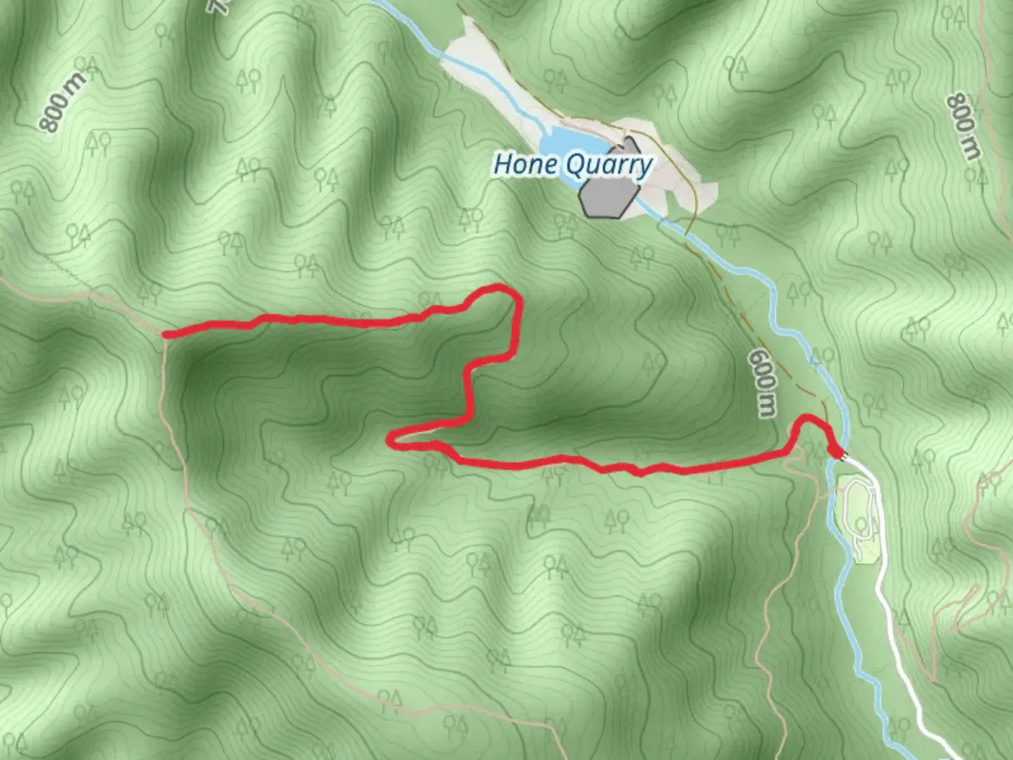 An image depicting the trail Big Hollow Trail and its surrounding area.