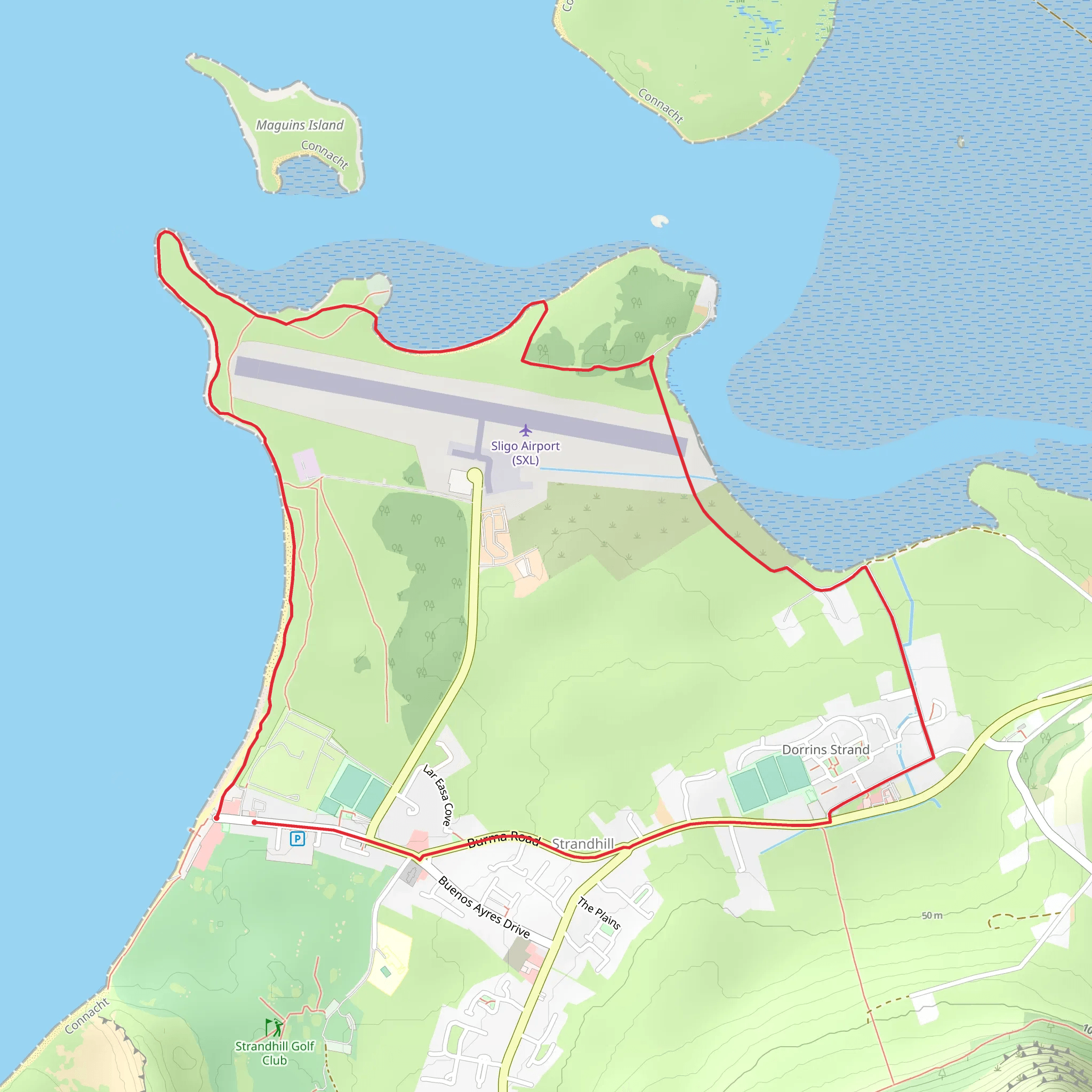 Killaspugbrone Loop mobile static map