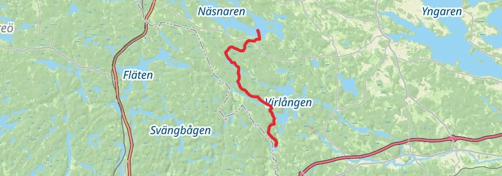 Sörmlandsleden Trail stage 17 Map