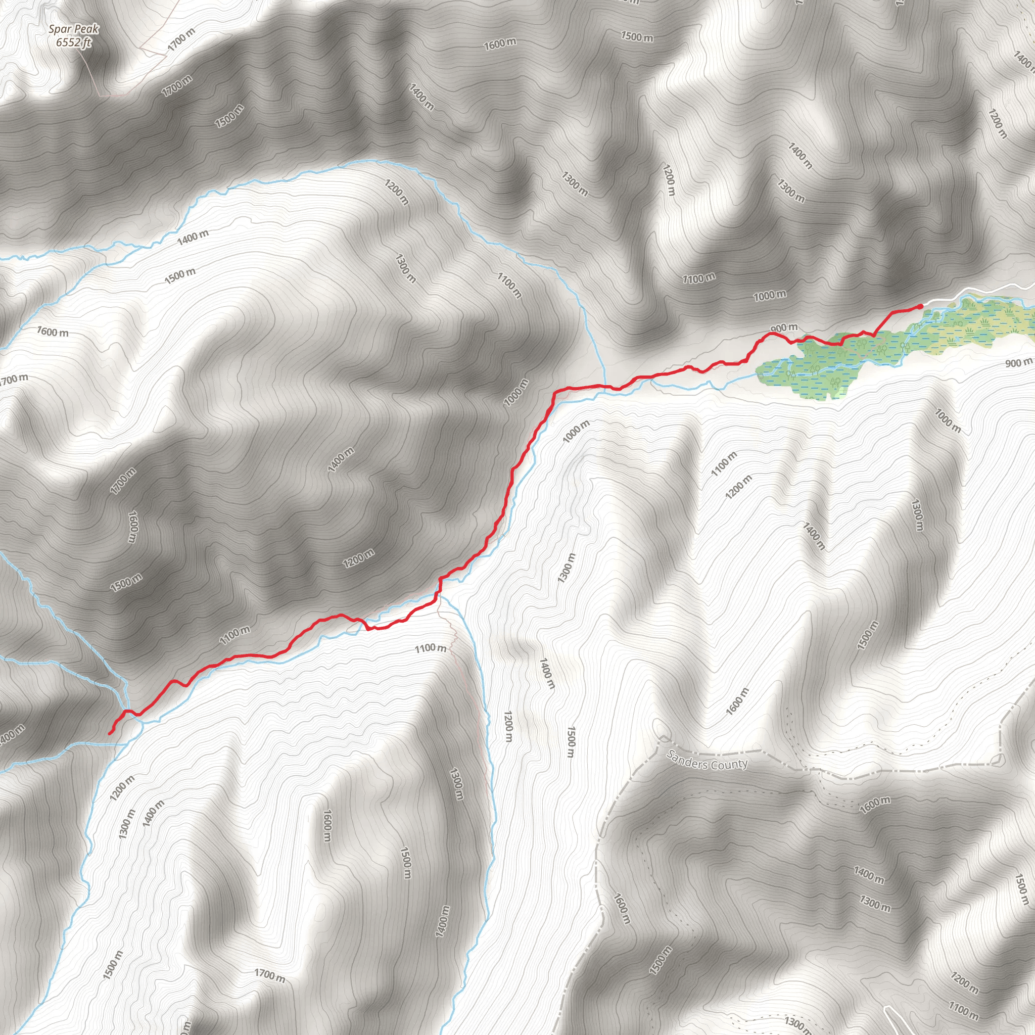 Ross Creek Trail mobile static map