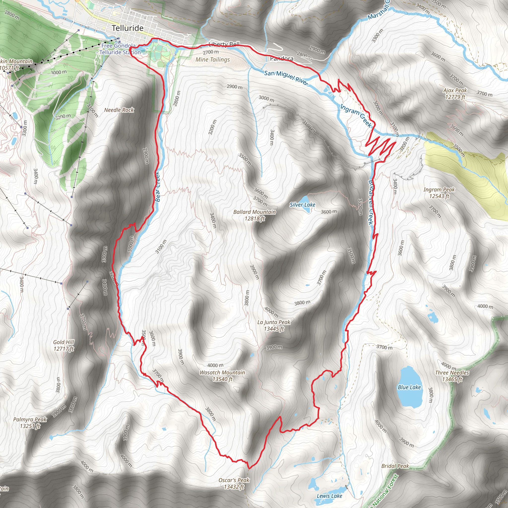 Beer Creek and Wasatch Trail Loop mobile static map