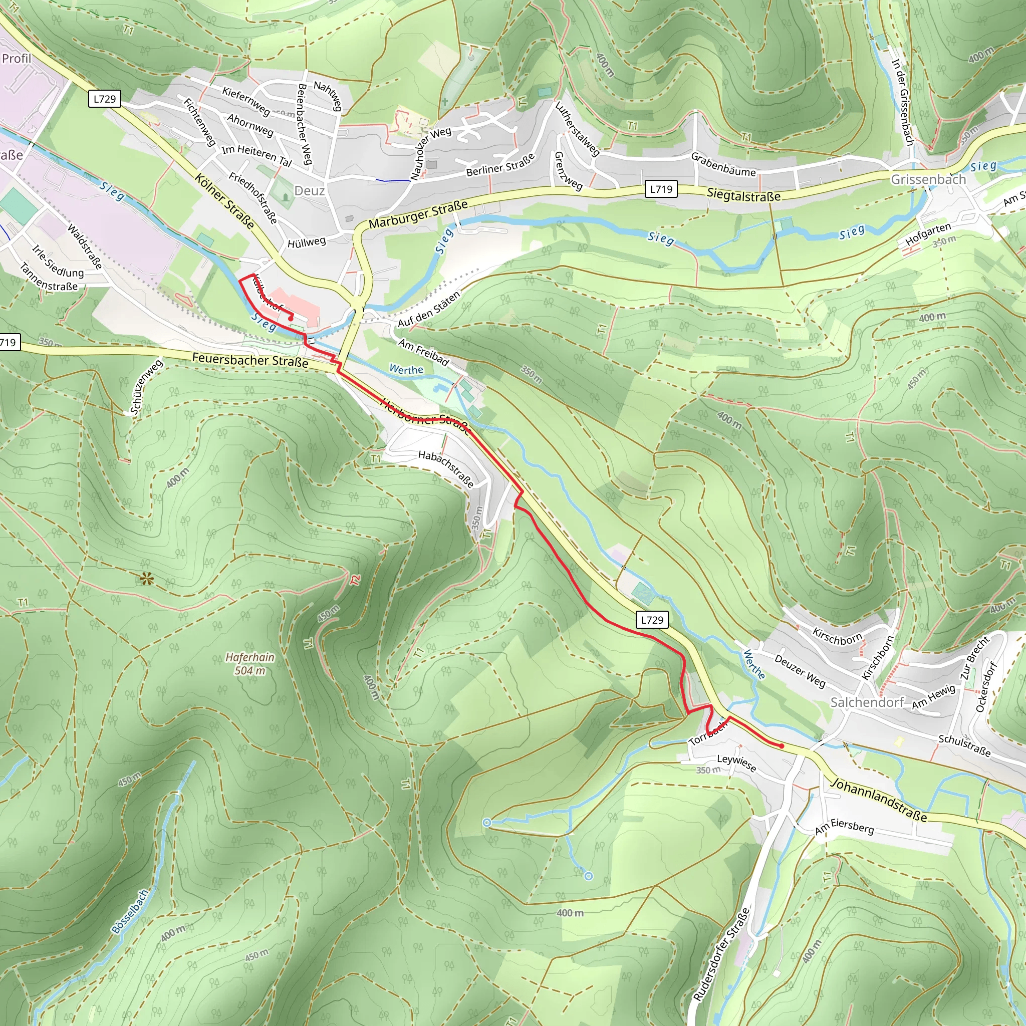 Herborner Straße Walk mobile static map