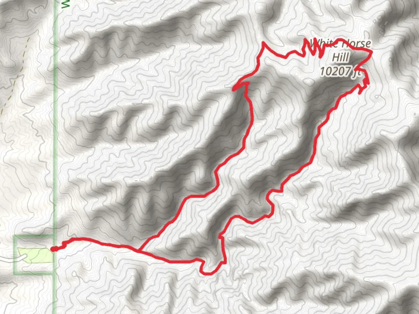 An image depicting the trail Three Rivers, Crest Trail and Dry Canyon Loop Trail and its surrounding area.