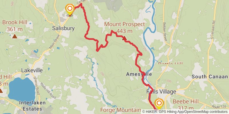 Appalachian Trail stage 147 Map