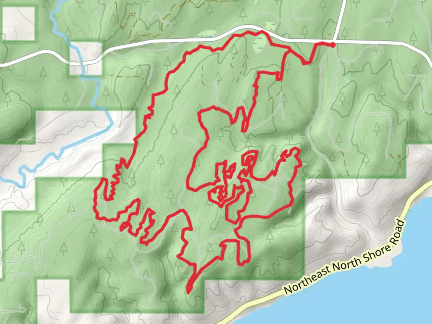 An image depicting the trail Northeast Belfair Tahuya Road Loop - South and its surrounding area.