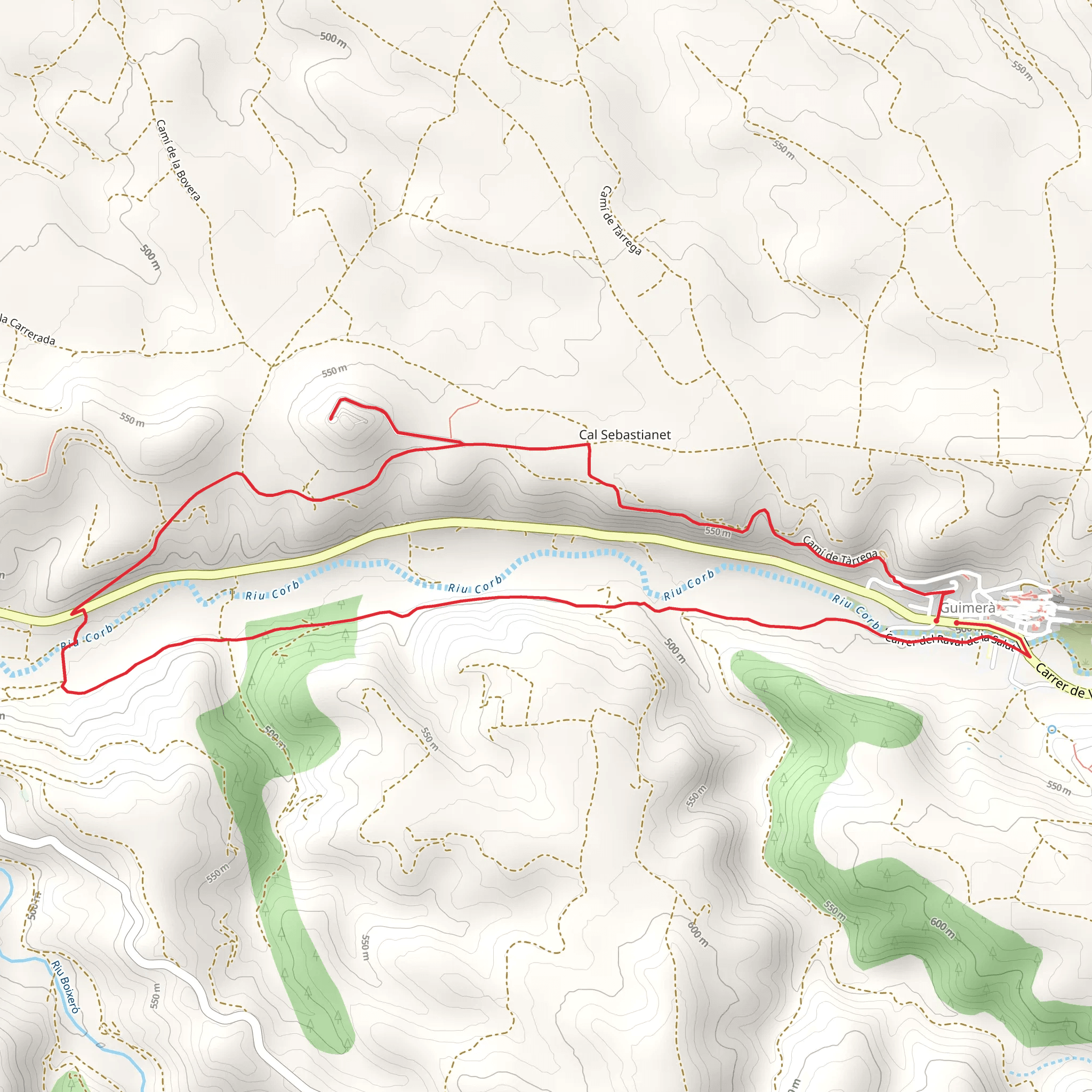 Path of the Bovera and the River Corb SL C 36 mobile static map