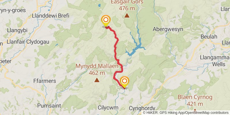 Cambrian Way stage 13 Map