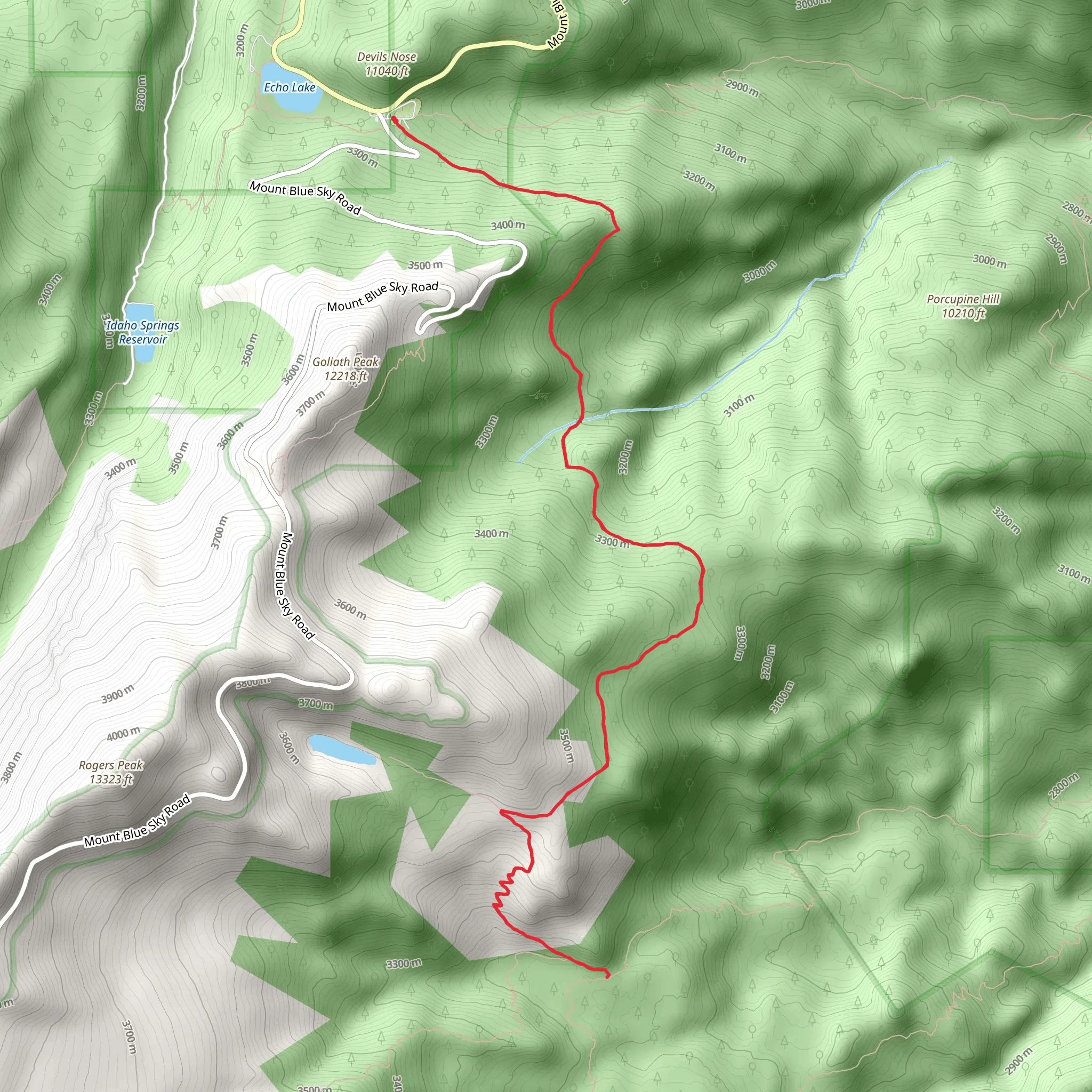Resthouse Meadows Trail mobile static map