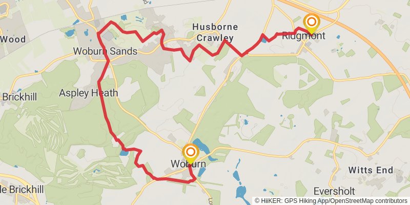 Seven Parishes from Woburn Sands stage 2 Map